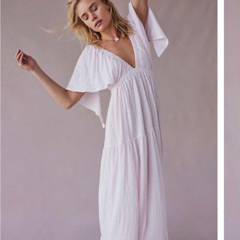 Free People White Maxi Dress
